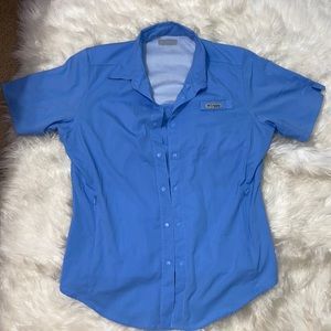 Columbia PFG Men’s Blue Shirt size medium